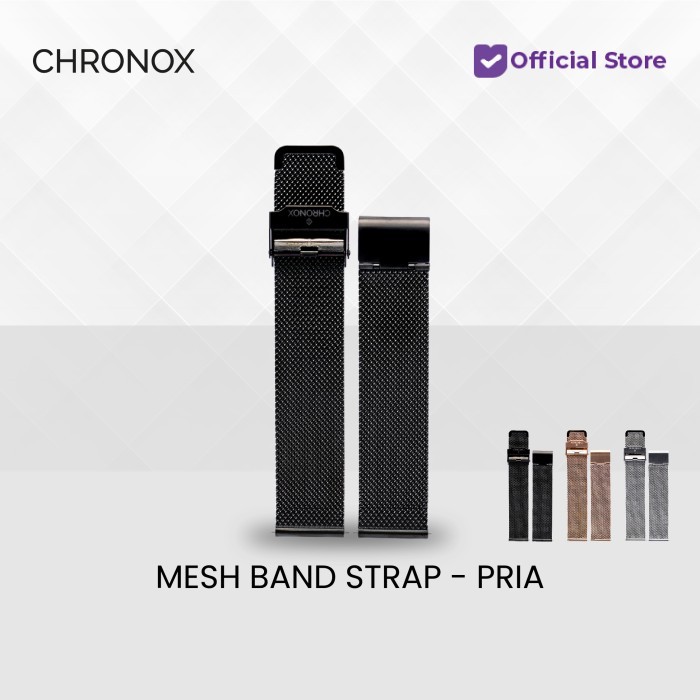 PROMO CHRONOX Strap Jam Tangan Mesh Band Pria Wanita