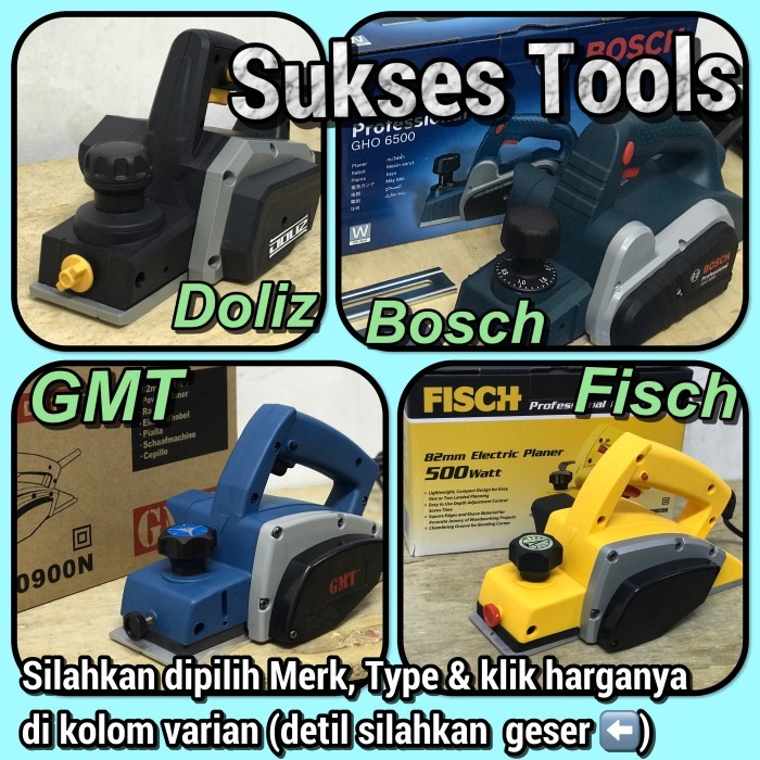 TERBARU Mesin Serut Ketam Kayu Doliz Makita Maktec Bosch GMT Planer 82 mm