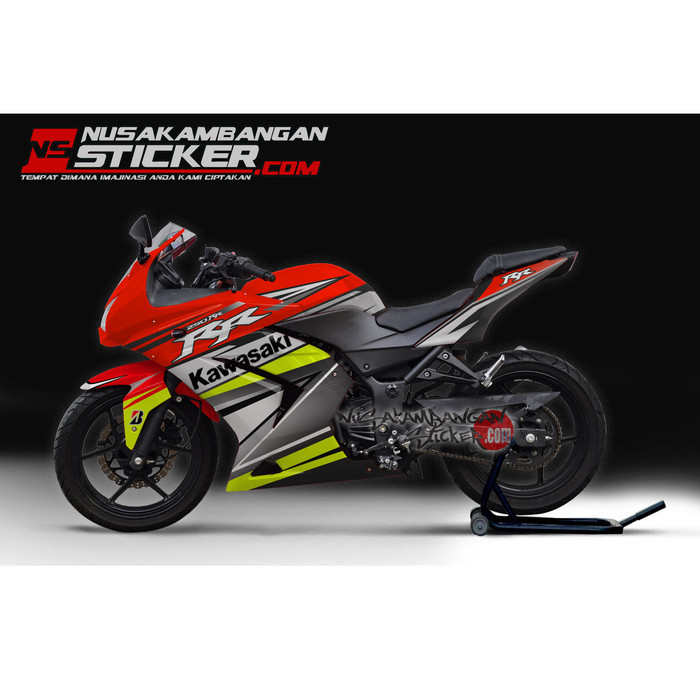 Promo Decal Motor Sticker Motor Ninja 250 Karbu Merah