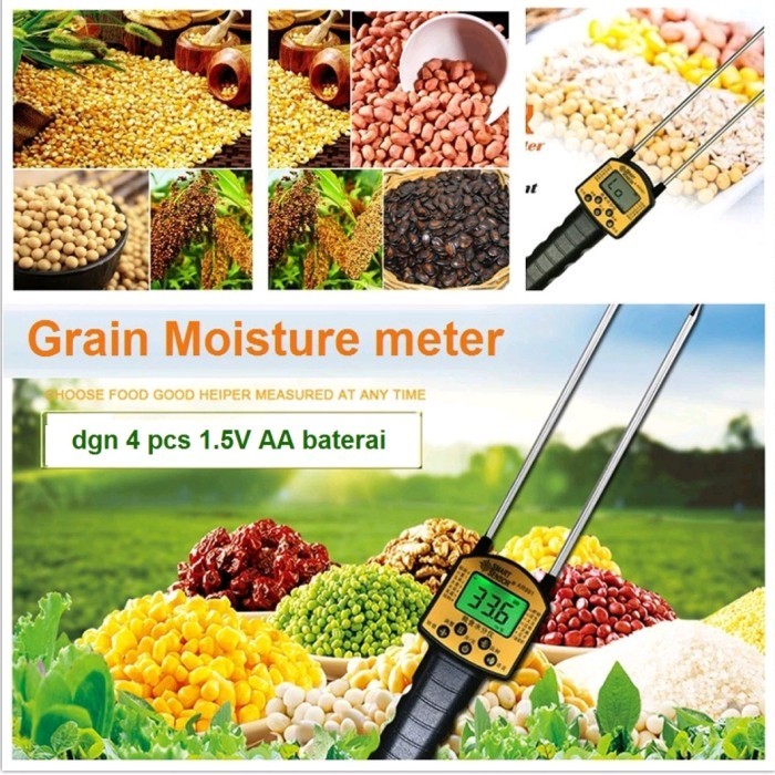 

ALAT PENGUKUR KADAR AIR/KELEMBABAN KACANG GANDUM JAGUNG BERAS BIJI