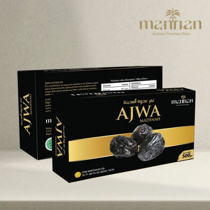 

[ORIGINAL] KURMA AJWA PREMIUM MADINAH / KURMA NABI AJWAH MANNAN