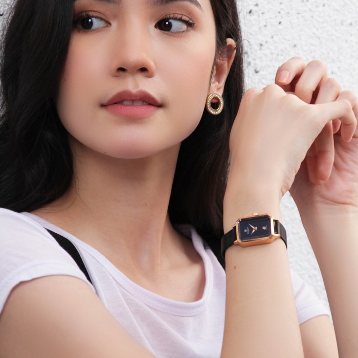 JAM TANGAN LANCCELOT SOLITAIRE OF OBSIDIAN WANITA