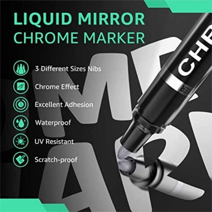 

Flysea Spidol Permanen Marker Metallic Chrome 3 Mm - Fs-743