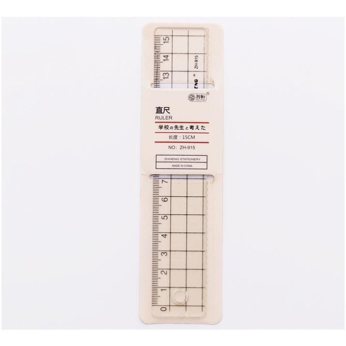 

Penggaris Aesthetic 15 Cm Transparant Bening Grid Ruler