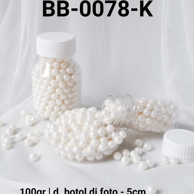 

*****] BB-0078-K Sprinkles sprinkle springkel 100gr 100 gram mutiara putih