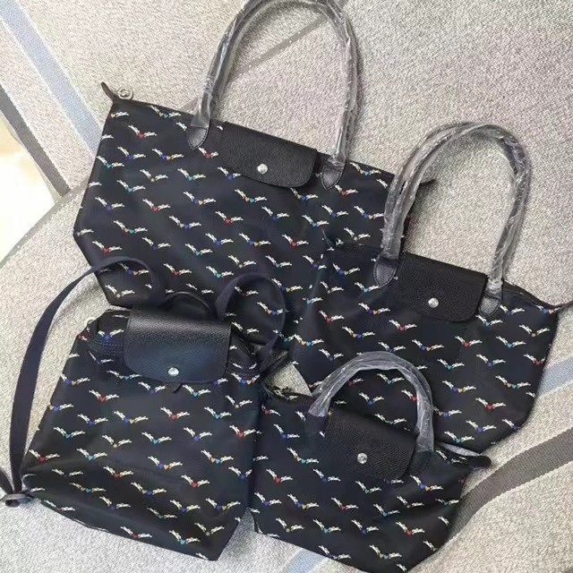 ★Stok spot★Tas tangan wanita seri Angel horse asli longchamp dengan tali panjang handle/1899/2605 66