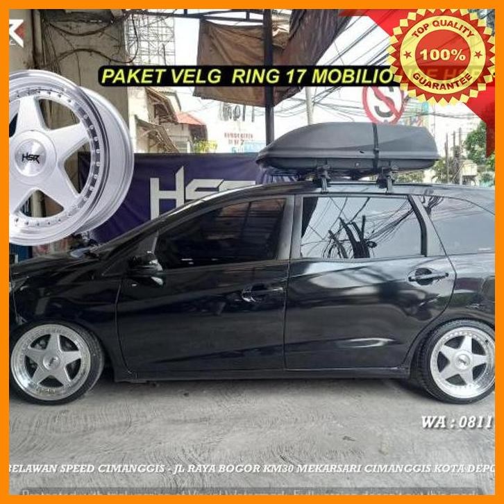 (BELAW) PAKET VELG PLUS BAN RING 17 MOBILIO YARIS HONDA CITY HSR PERUGIA R17