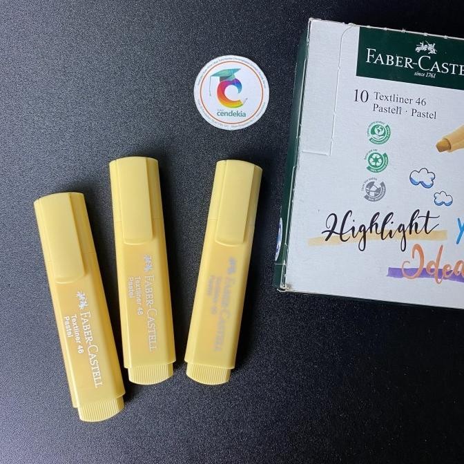 

Produk Terbaik] Highlighter / Textliner 46 / Stabilo Faber Castell pastel Vanilla