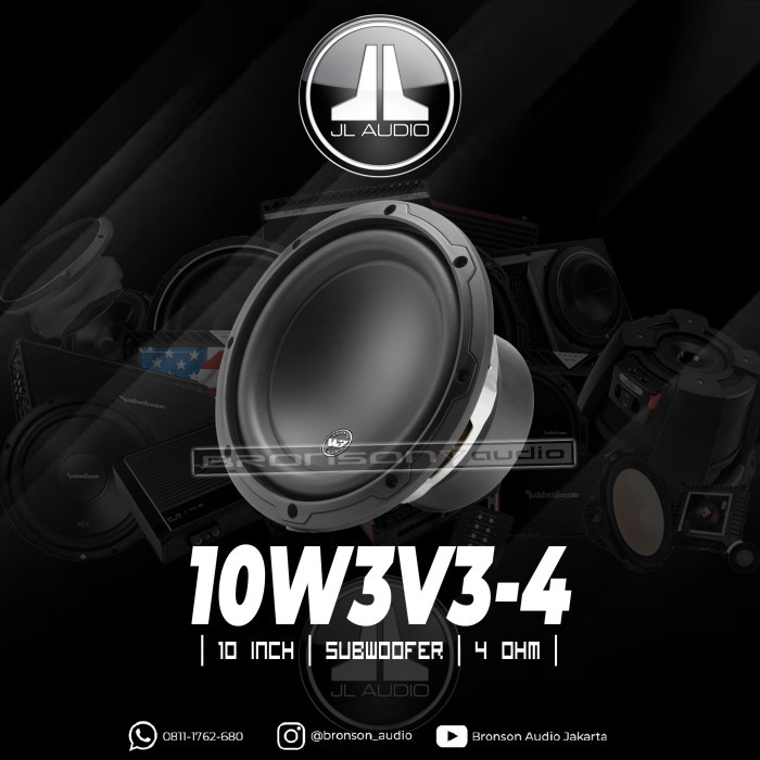 SUBWOOFER PASIF JL AUDIO 10W3v34 10 inch