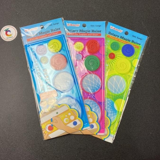 

Ready oke] Penggaris Sablon Rotary Magic Ruler BUTTERFLY Besar