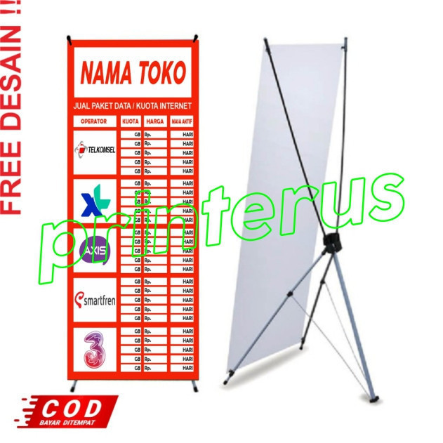 Ambil PROMO Sekarang Juga >>  spanduk banner konter hp harga kuota terlaris tedekat 60x160