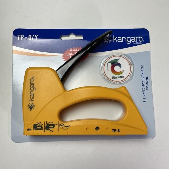 %$%$%$%$] Stapler Gun Tacker Staples Tembak KANGARO TP-8/Y Kuning