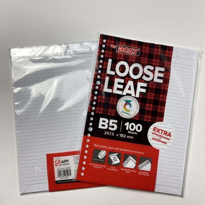 

monggo] Isi Binder Loose Leaf Big Boss B5 Bergaris