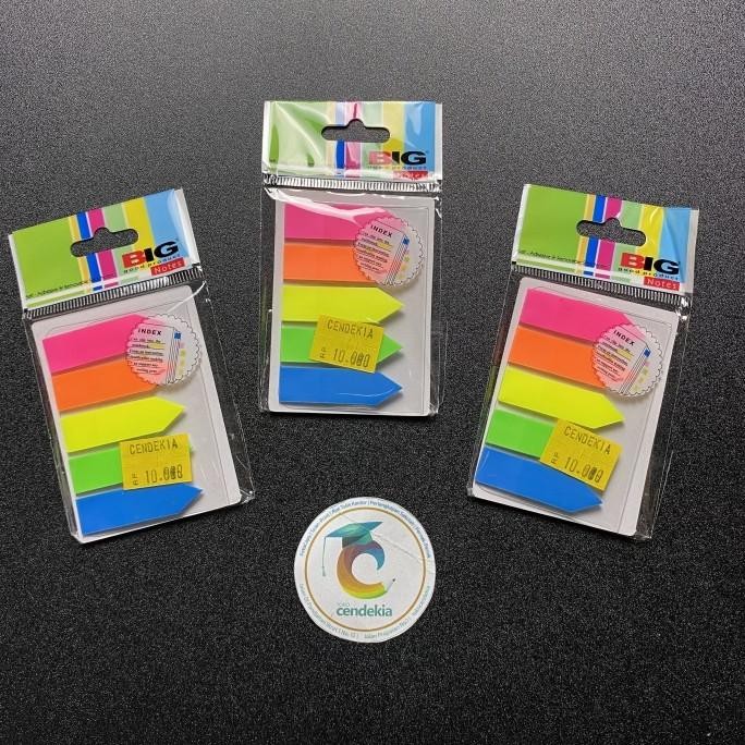 

Buruan serbu] Sticky Note / Index Mark / Pembatas BIG 6018 Plastik
