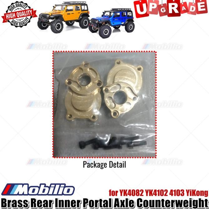 Murah Upgrade Brass Rear Inner Portal Axle Counterweight Yikong Yk4102 Yk4082 Rc Crawler