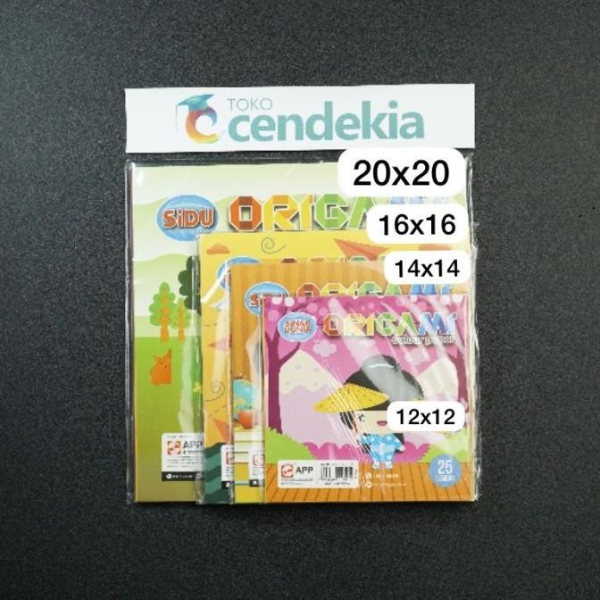 

+++++] Kertas Lipat Origami SIDU 14 x 14 cm 100 lbr