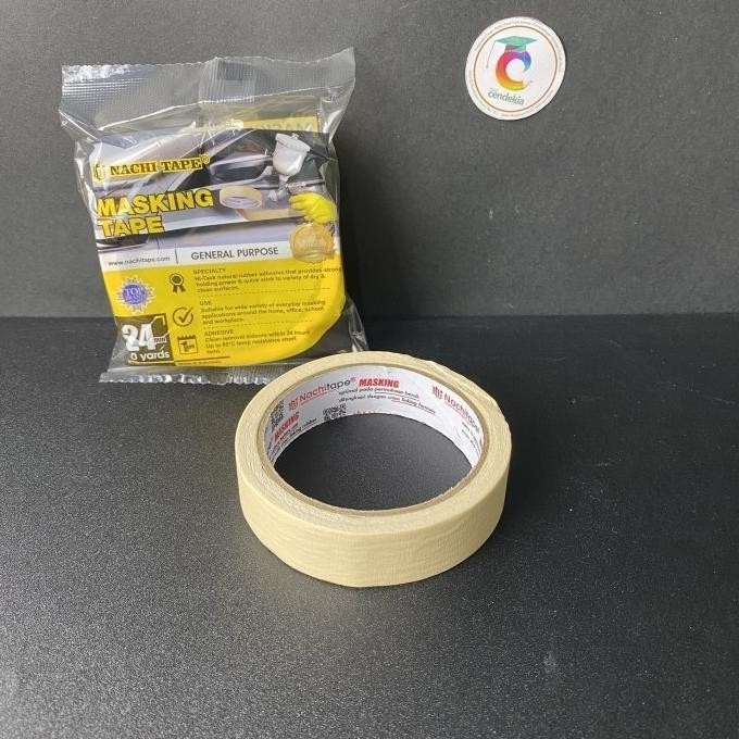 

+++++] Masking Tape / Isolasi Selotip Kertas NACHI 1 inch / 24mm x 20Y