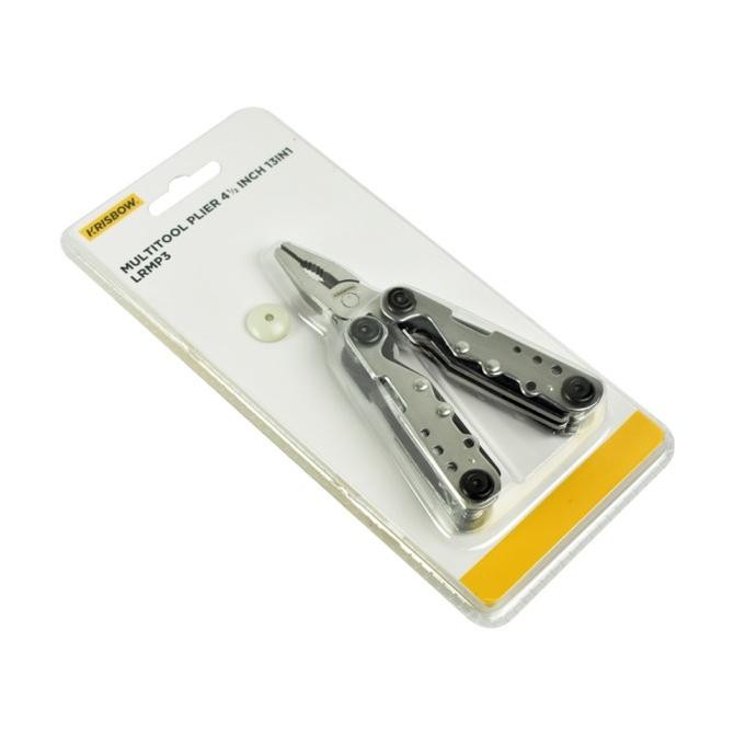 Promo Tang Serbaguna Multitool Plier Krisbow 13 In 1 Lrmp3 - Silver COD