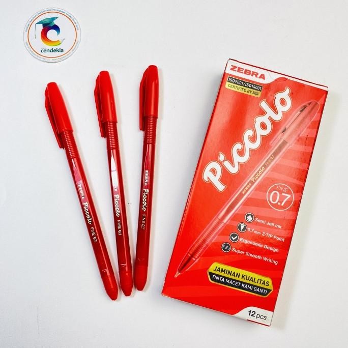 

{{{{{{] Pulpen Zebra Piccolo merah 0.7mm