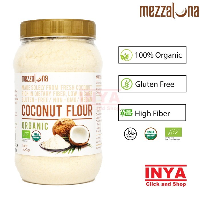 

TERLARIS! MEZZALUNA Coconut Flour Organic 300gr - Tepung Kelapa Organik