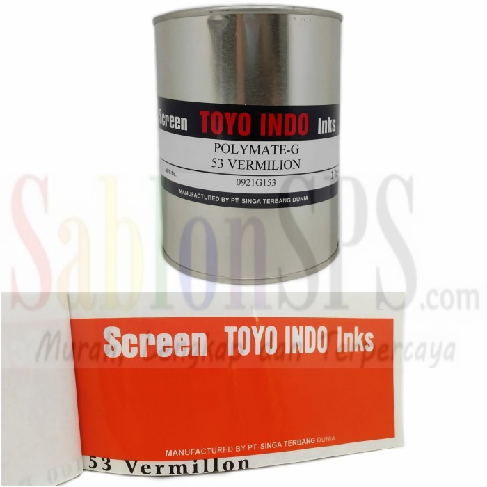 

HOT SALE! TINTA TOYO POLYMATE VERMILION G53 TINTA SABLON PLASTIK 1kg