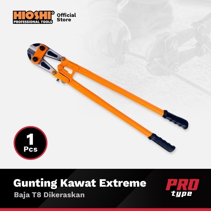 TERBARU GUNTING KAWAT / BESI BETON / BAJA / BOLT CUTTER - HIOSHI EXTREME HOT SALE