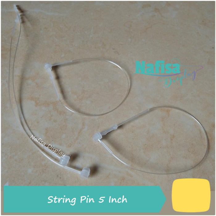 

String Pin Hitam 5" Benang Label Tag Fashion