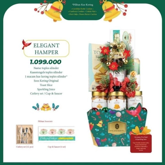 Holland Bakery - Elegant Hampers / Hadiah Natal Christmas Gercep