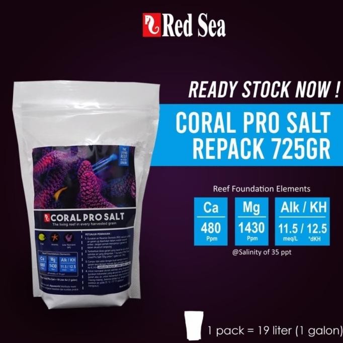

Red Sea Coral PRO salt 725 gram Garam Laut