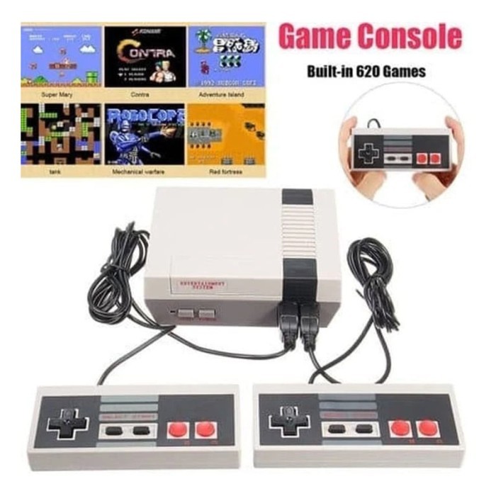 

TERBARU! Nintendo NES Clone 620 Game Retro Mini Built in Classic Games Nitendo