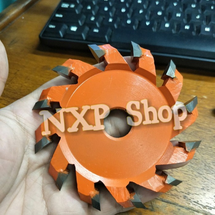 

PROMO! pisau cekrek kayu 12 mata / pisau v perkayuan 12 wing / pisau v kayu