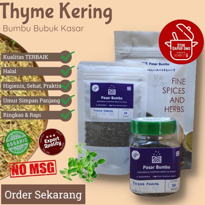 

SARI BUMBU THYME - DAUN THYME - THYME DAUN - BUMBU THYME