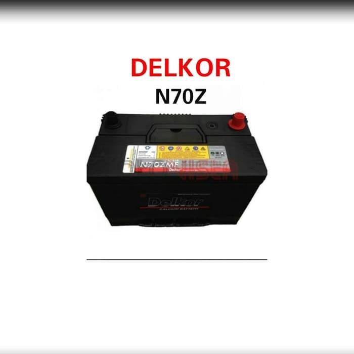 Accu Mobil Delkor  N70Z/ 95D31R/Nx120-7 80Ah Mf Pasti Jaya Ban