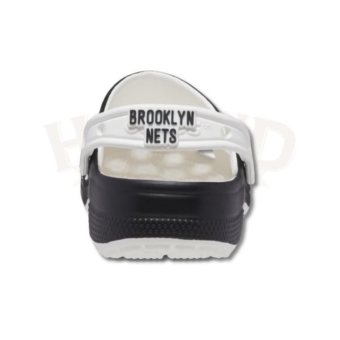 Sandal Pria Crocs X Nba Brooklyn Nets 100% Original Maskeri_Aja