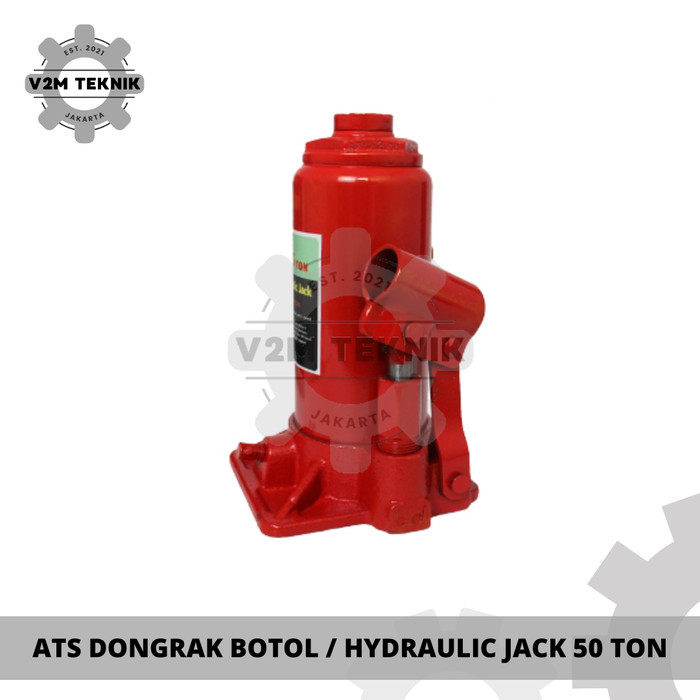 ATS Dongkrak Botol 50 TON / Hydraulic Jack 50T / Dongkrak Model Botol