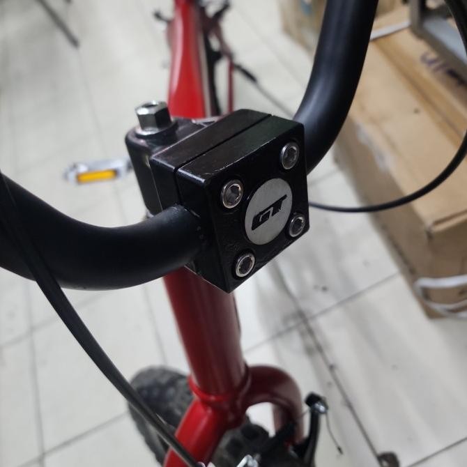 tiang stang bmx rotor GT hitam baut bolong GT BMX
