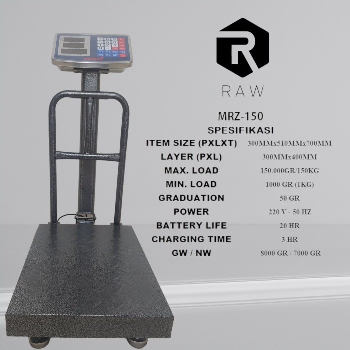 Terbaru Timbangan Digital Duduk 150Kg (Morizt)