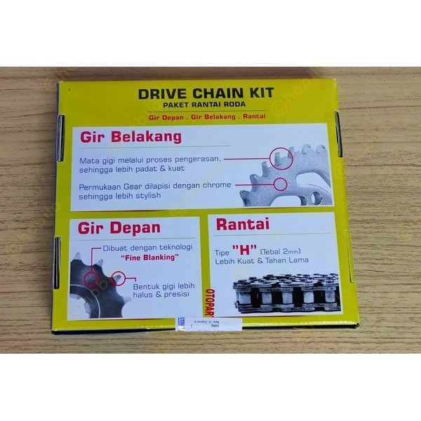 ASPIRA Rantai 420H dan Gir Set Motor Honda Karisma 125 or Supra X 125