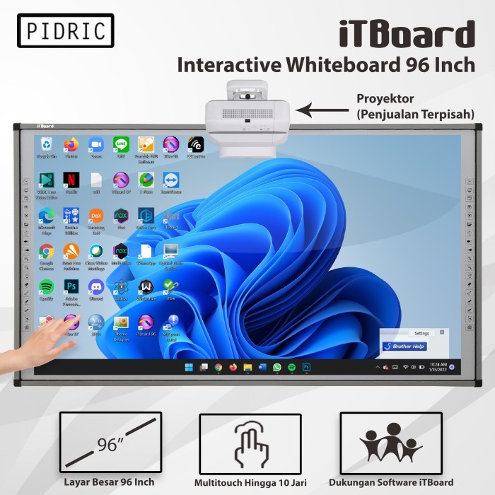 

PROMO! Papan Tulis Interaktif iTBoard 96 Inch Interactive Smartboard