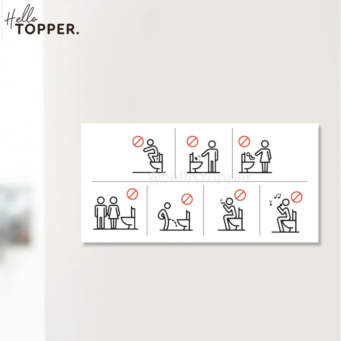 

TERBARU! Sign Akrilik Larangan Toilet Icon Modern Acrylic Papan Sign Board