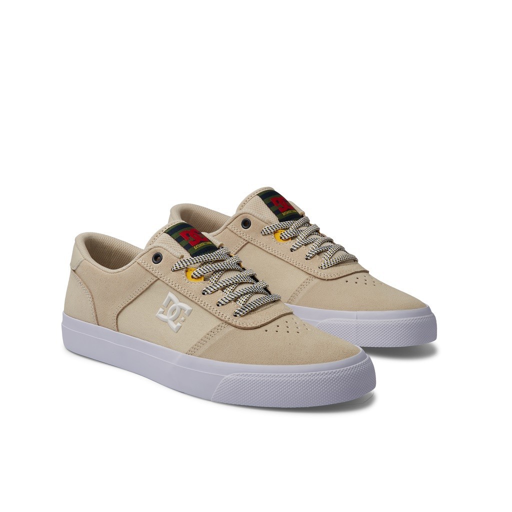 DC Mens Teknic Off White/Gum Vulcanized Shoe