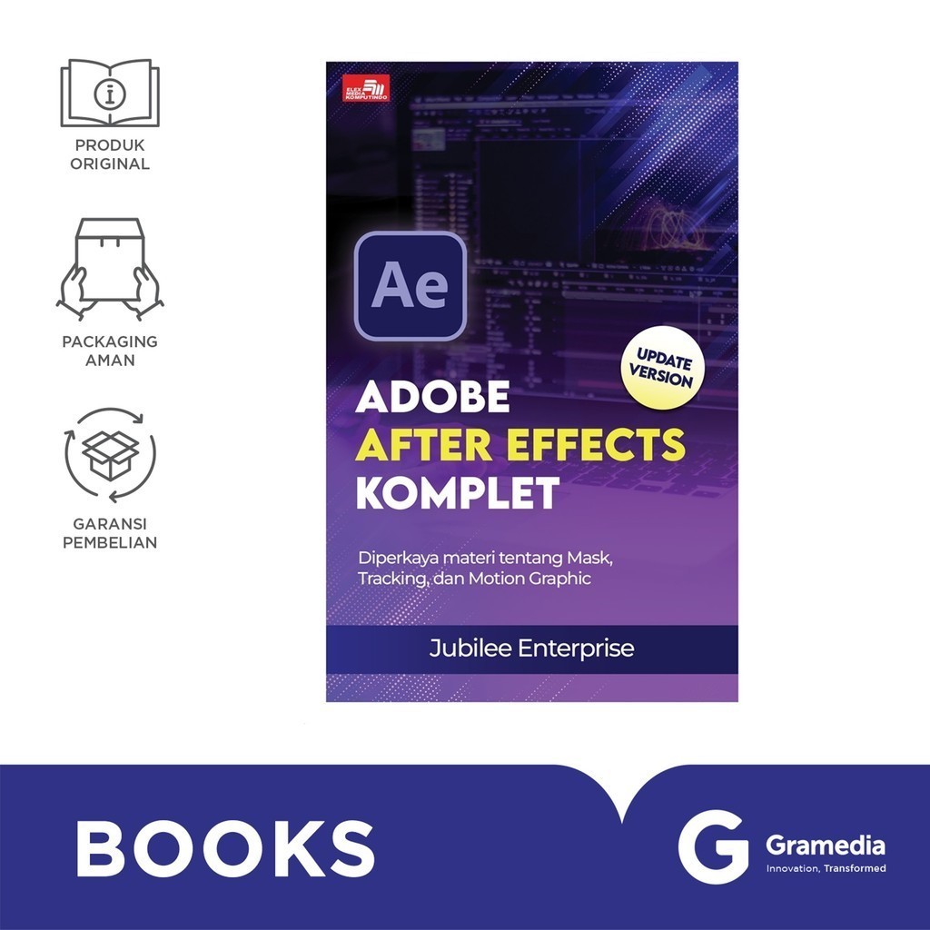 Gramedia Bintaro - Buku Adobe After Effects Komplet (Update Version)