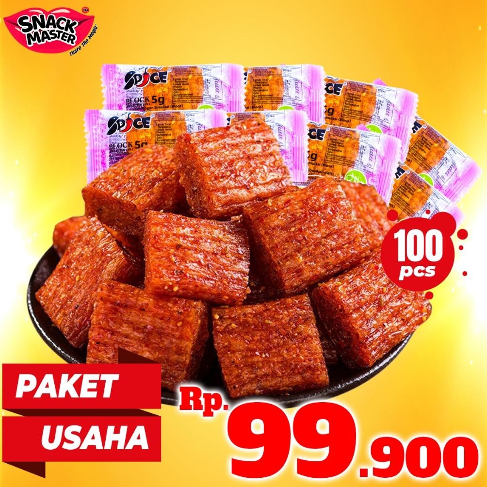 

[ PAKET USAHA HEMAT ] Block isi 100 Pcs , Konjac 60 Pcs , Konjac Talas 60 Pcs , Kacang Koro Kulit 50 Pcs | HALAL LATIO BUSINESS PACKAGE Snack BBQ Pedas Gurih Garlic Spice / Strip Stik Spices Spicy Cemilan / Camilan Jajanan Makanan Food