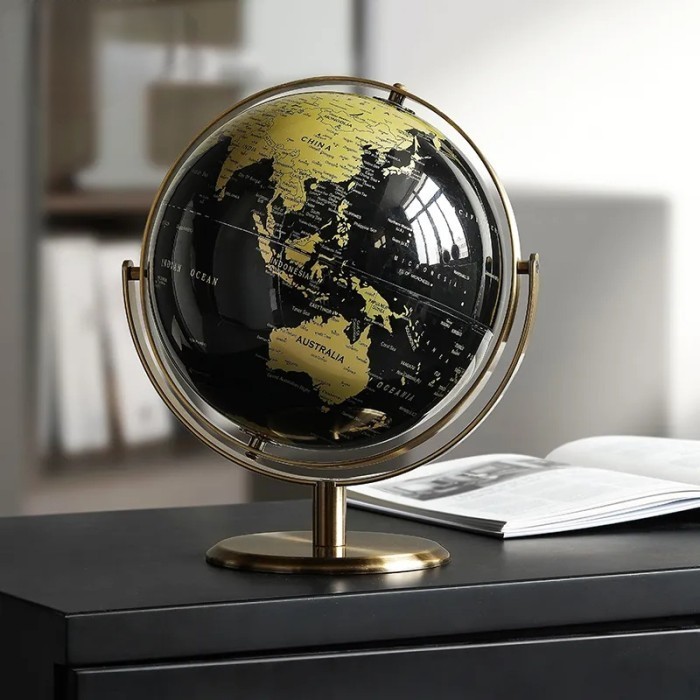 

BERMUTU Globe Meja Kantor Peta Geographic Edukasi Terestrial Dekorasi Vintage