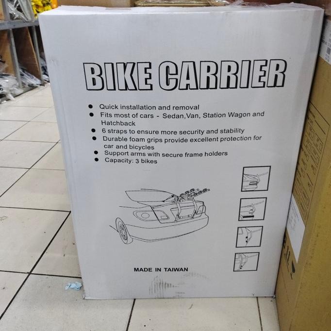 bagasi mobil 3 sepeda bike carrier 3 sepeda Taiwan by united