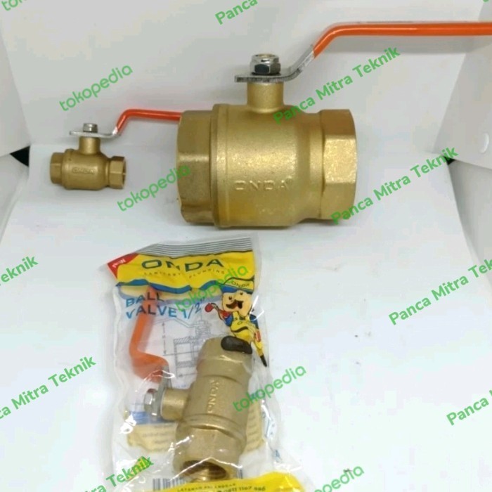 Ball Valve Onda Kuningan 1" inch / Stop Kran Kuningan Onda 1" inch