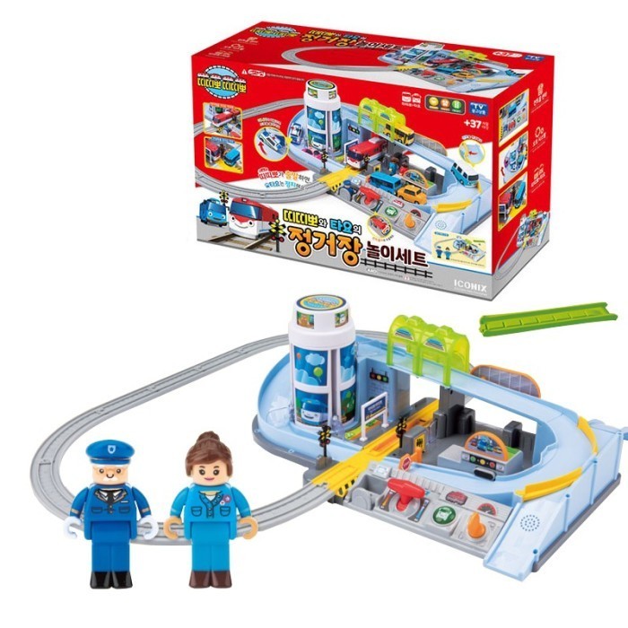Titipo TPT118002 Titipo and Tayo Level Crossing Auto Playset Mainan An