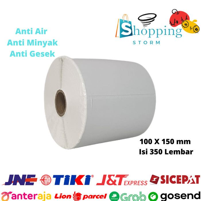 

TERLARIS! Kertas Thermal Stiker Label Barcode Kertas Struk Kasir 100x150 Isi 350