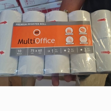 

TERLARIS! Kertas strok Kasir 75x60-1 ply HVS multi office