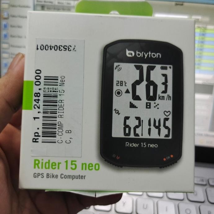 Bryton Rider 15 Neo C GPS Cadence Bike Computer Bundle GARANSI RESMI